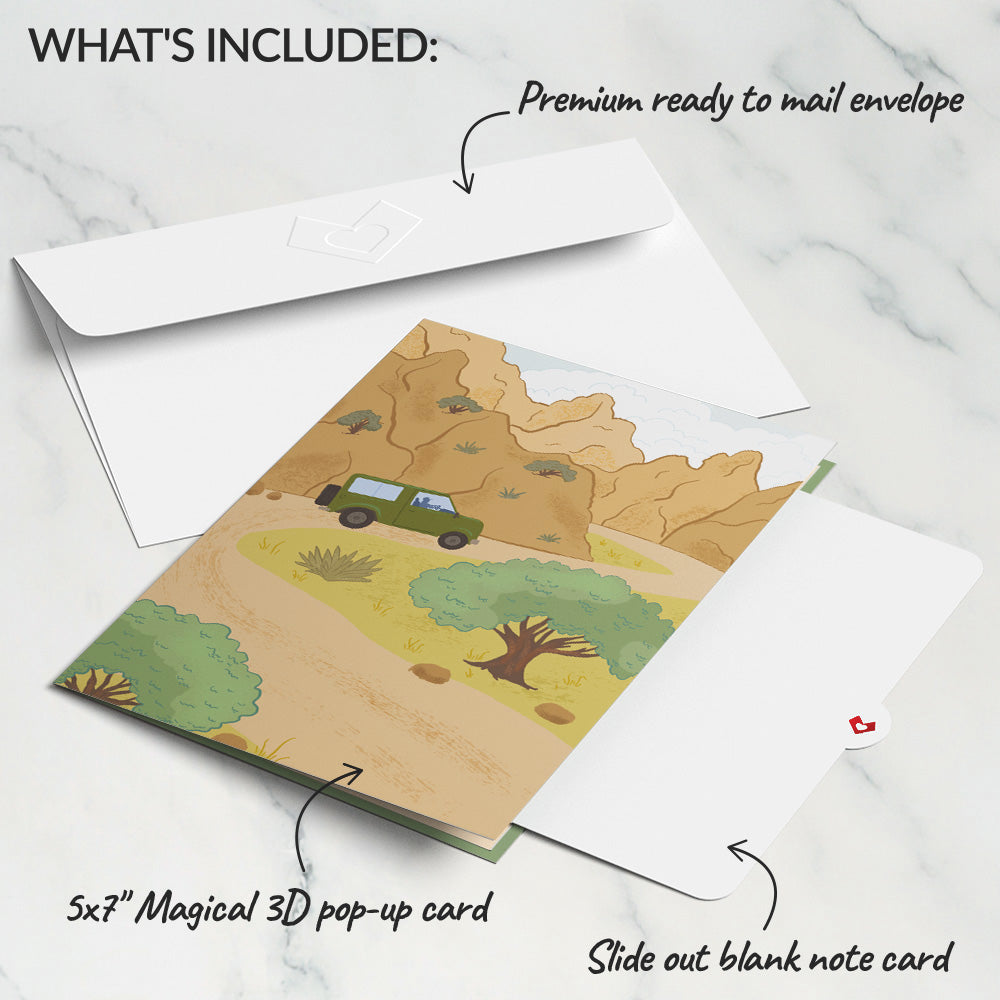Off-Road Adventure Pop-Up Card