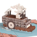 Steamboat on the River Pop-Up Card