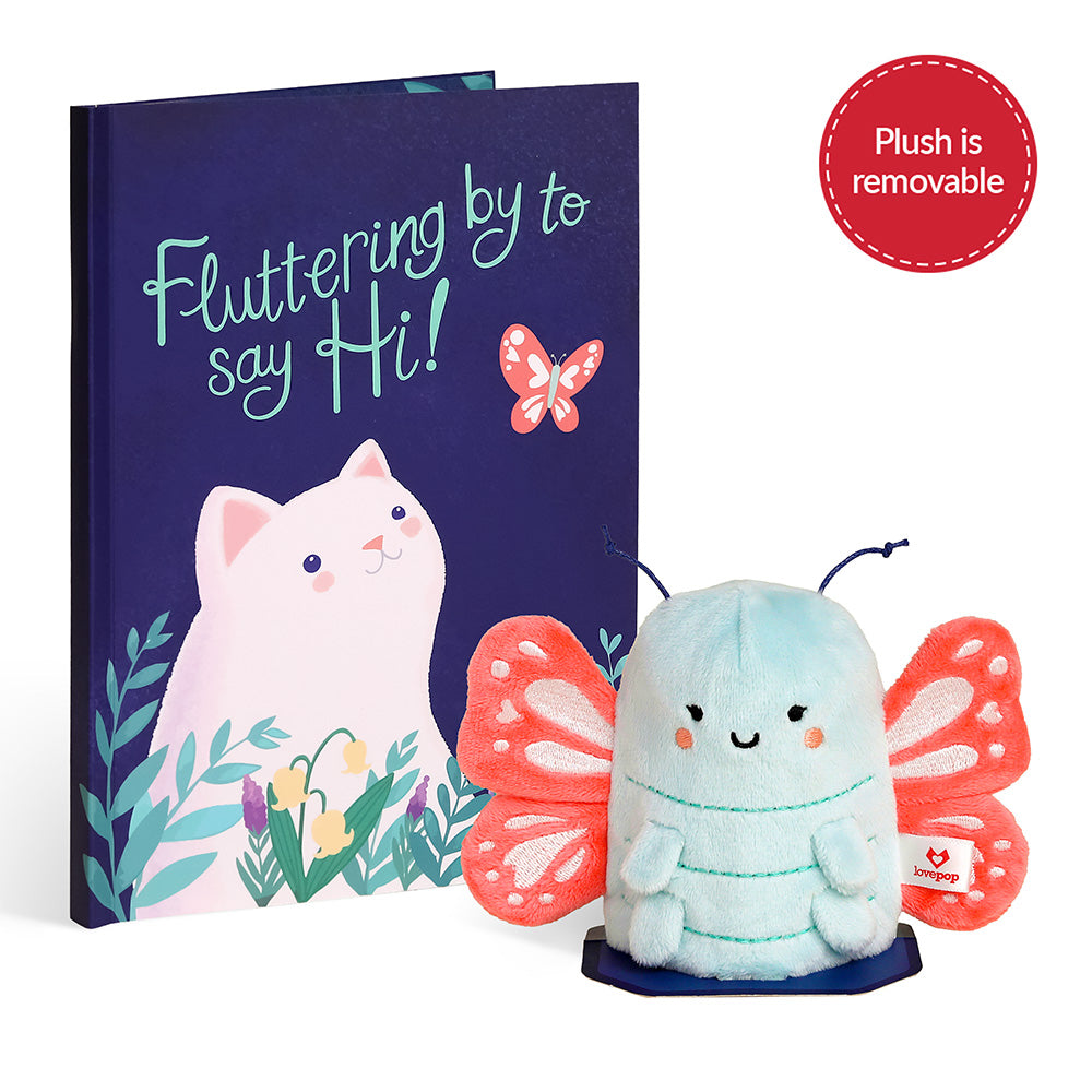 'Hi!' Butterfly Plushpop Card