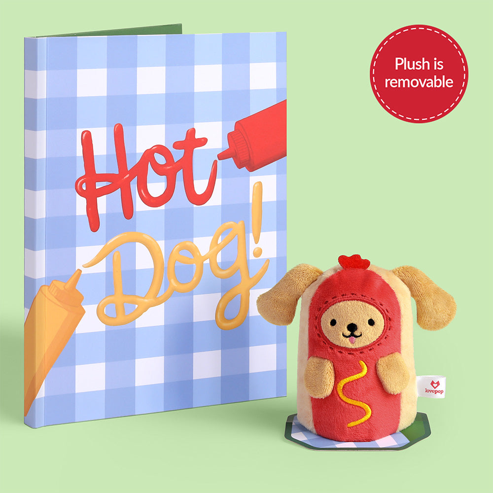 'Hot Dog!' Plushpop Card
