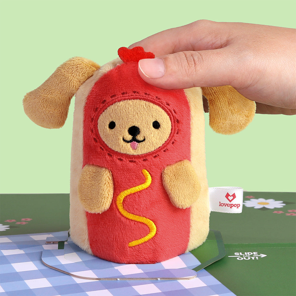 'Hot Dog!' Plushpop Card