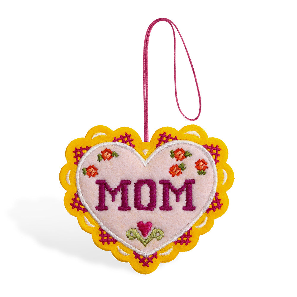 Stitched with Love Mom HeartFelt Charm Card™
