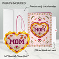 Stitched with Love Mom HeartFelt Charm Card™