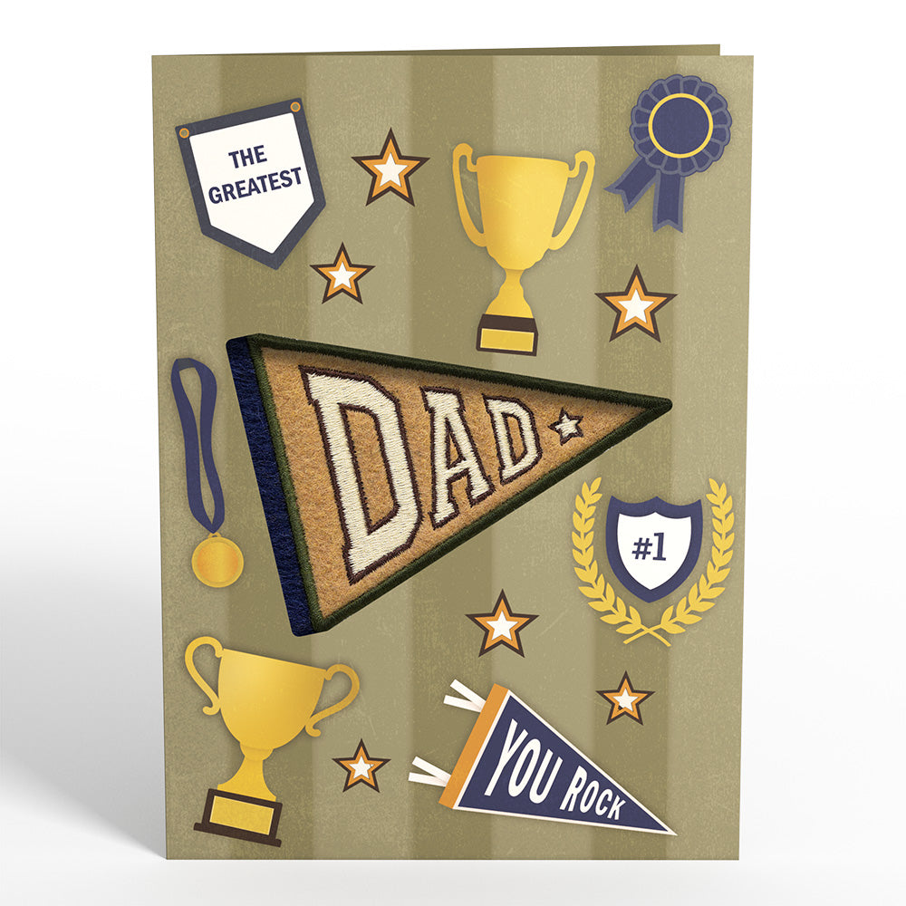 Greatest Dad HeartFelt Charm Card™