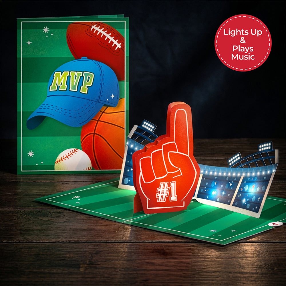 MVP Stadium Music and Lights Pop-Up Card