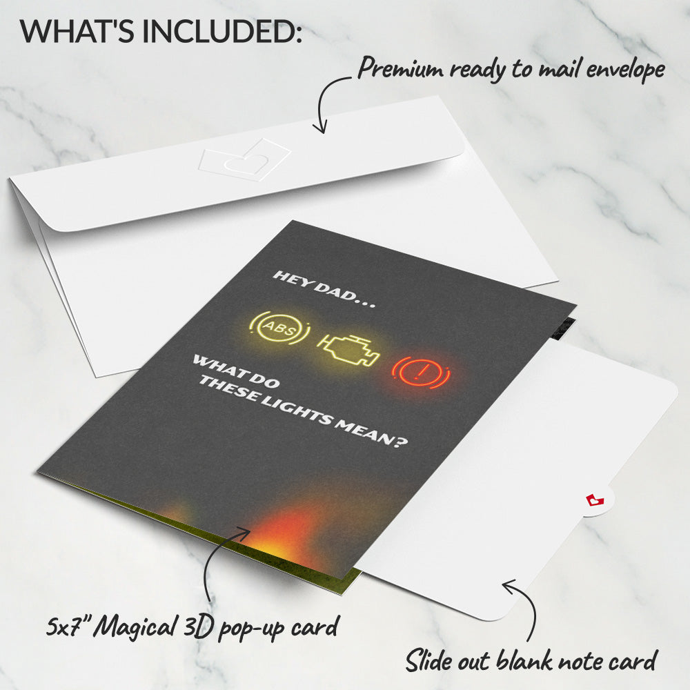 Hey Dad... Music and Lights Pop-Up Card