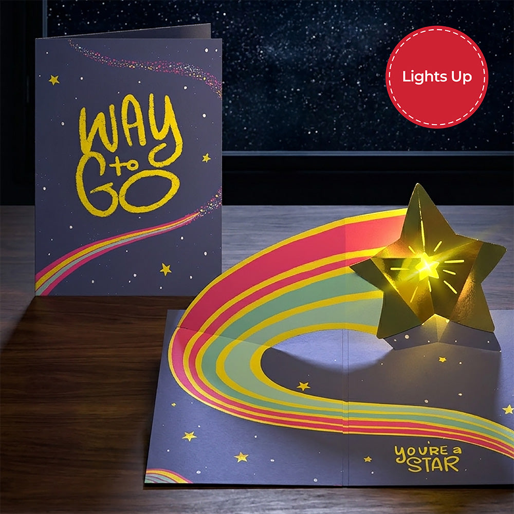 You're a Star Light-Up Pop-Up Card