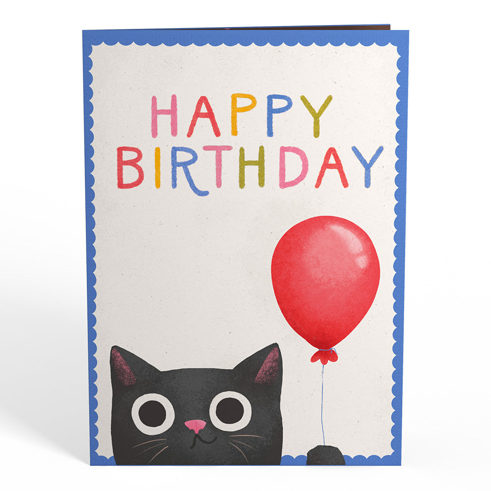 Birthday Cat-astrophe Music and Lights Pop-Up Card