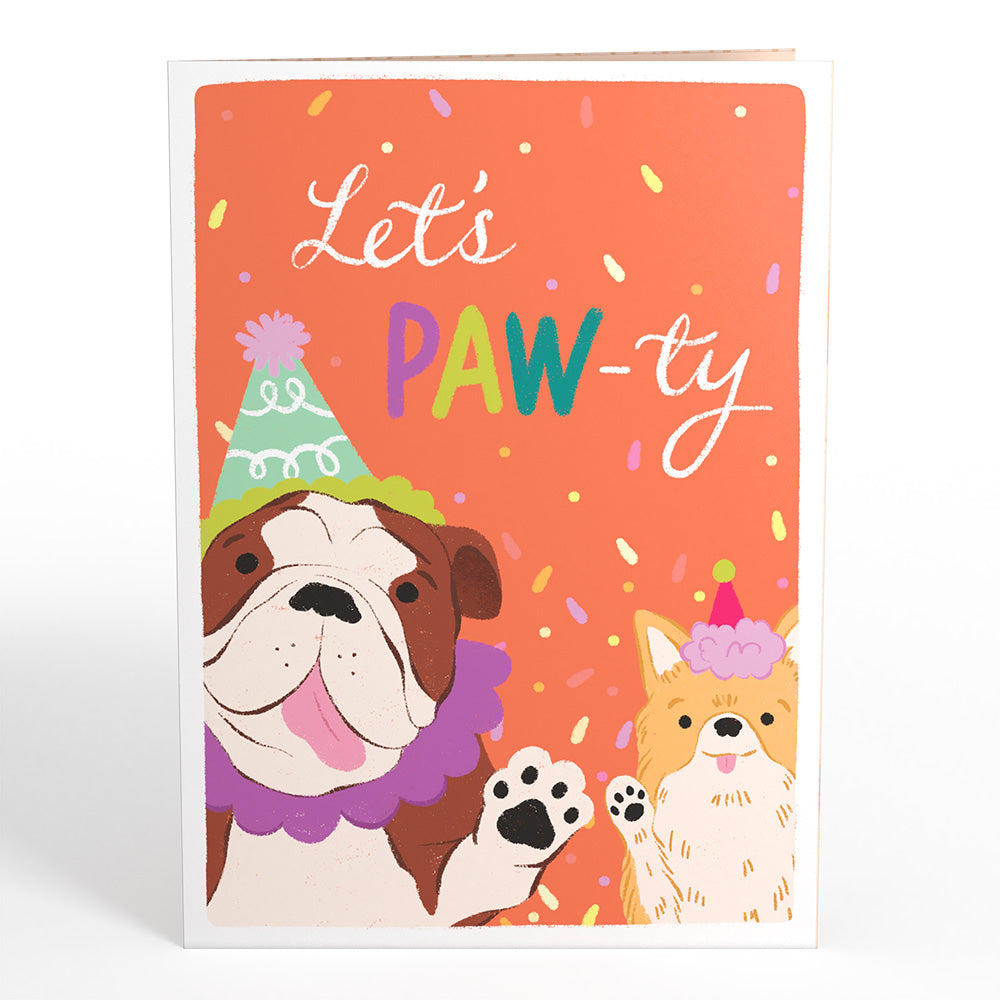 Birthday Pawty Pups Music and Lights Pop-Up Card