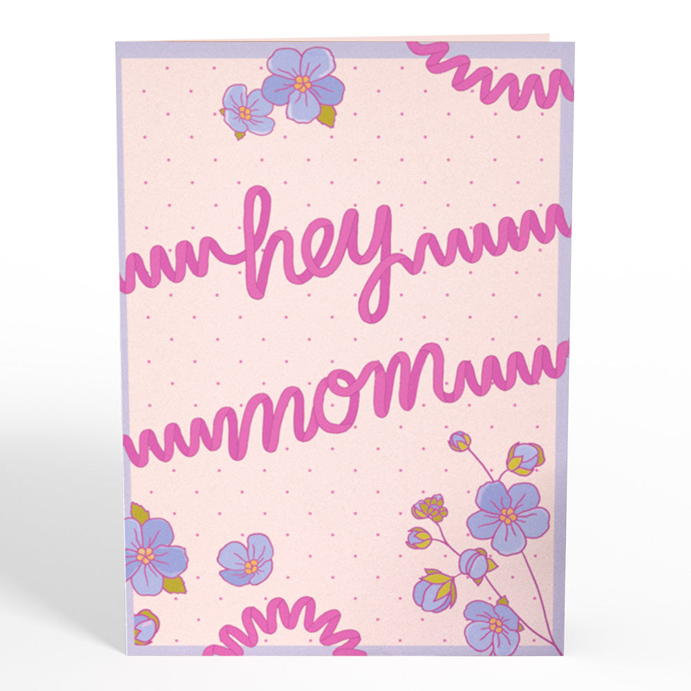 'Hey Mom' Vintage Phone Music and Lights Pop-Up Card