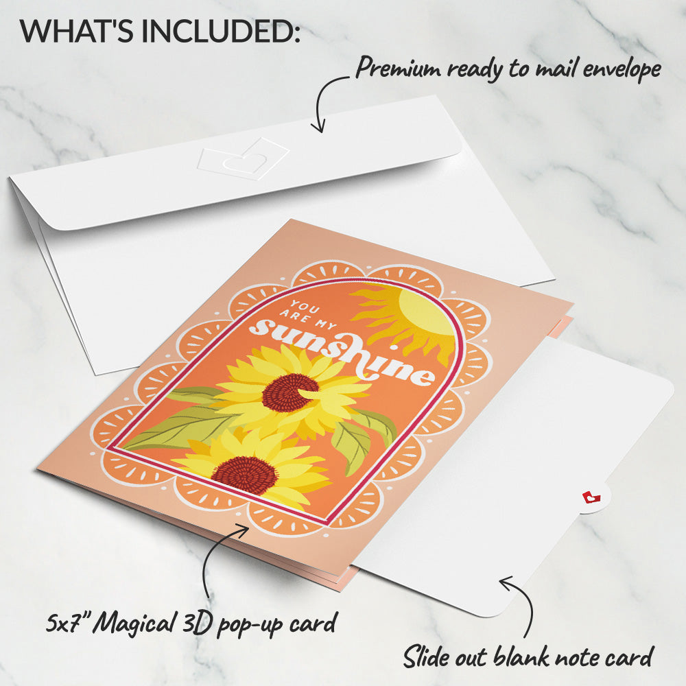 You Are My Sunshine Music and Lights Pop-Up Card