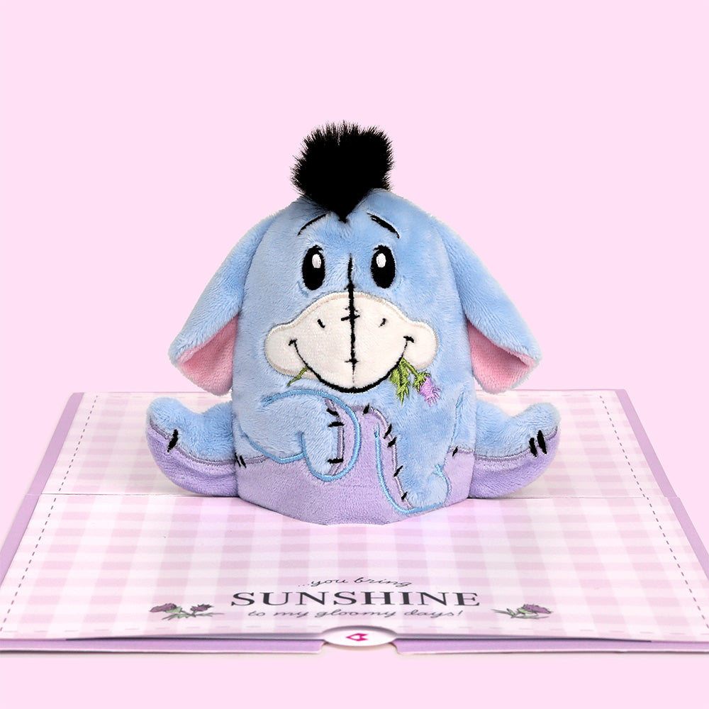 Disney's Winnie the Pooh Eeyore 'You Bring Sunshine' Plushpop Card