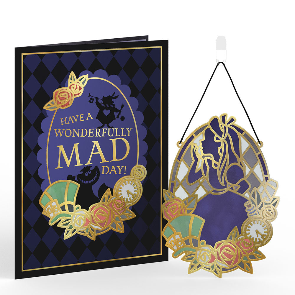 Disney's Alice in Wonderland Always Curious Suncatcher Card