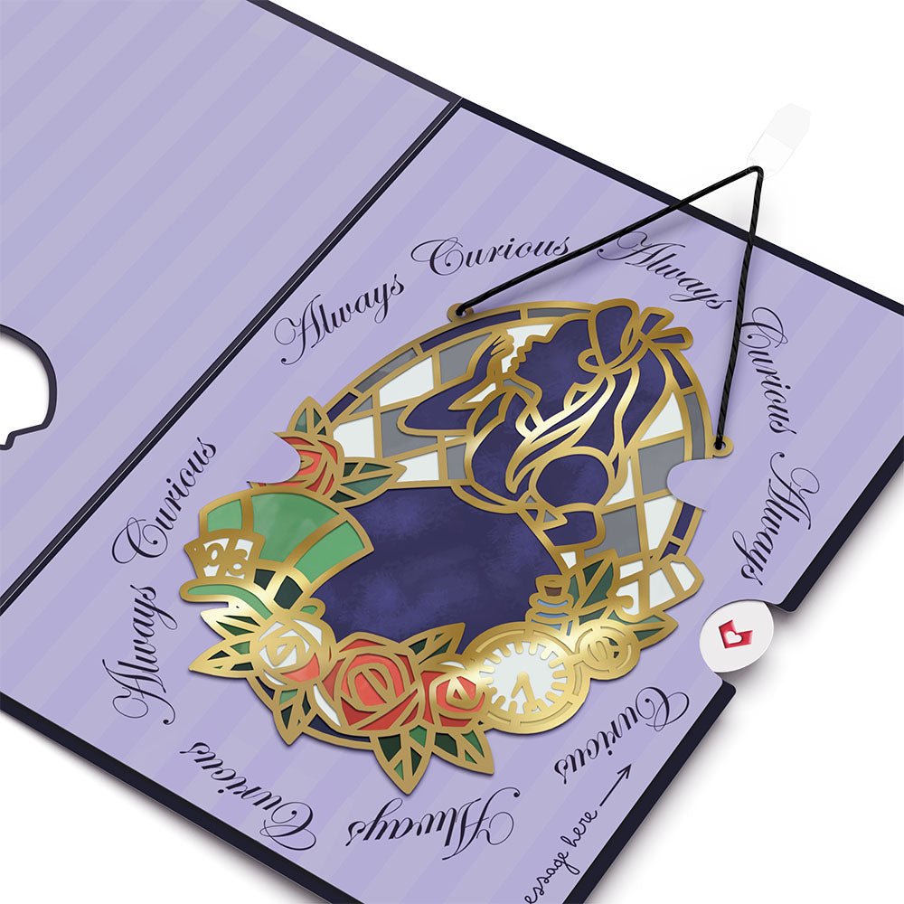 Disney's Alice in Wonderland Always Curious Suncatcher Card