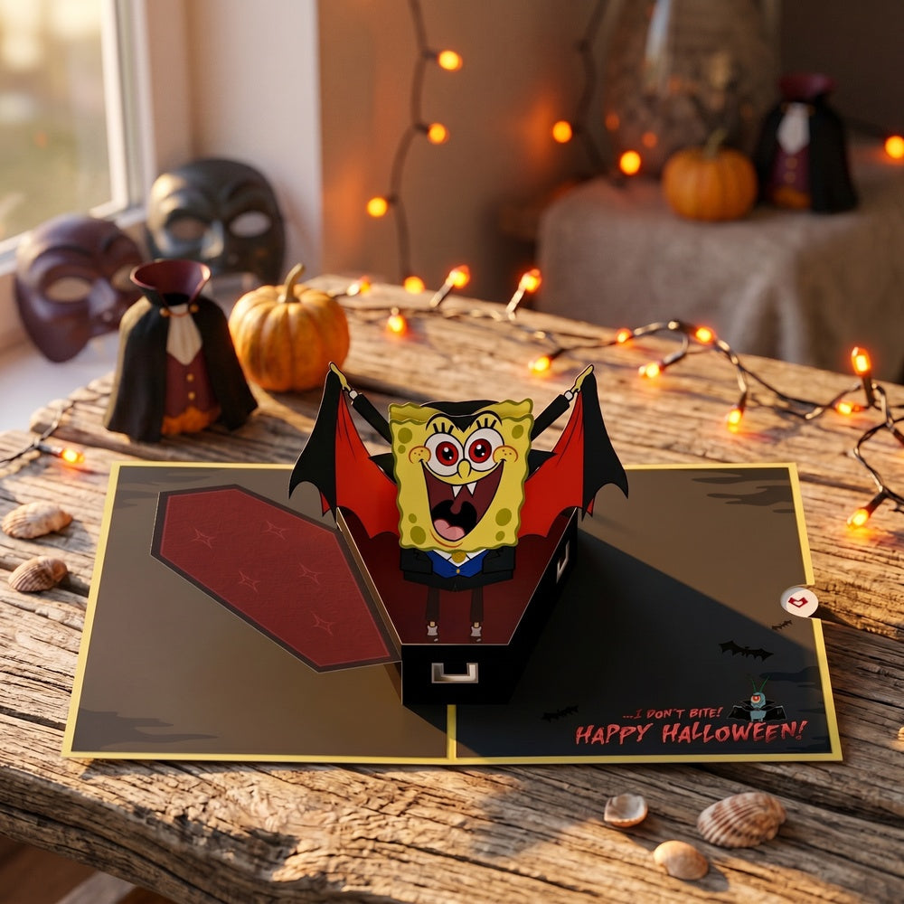 SpongeBob SquarePants Happy Halloween Pop-Up Card