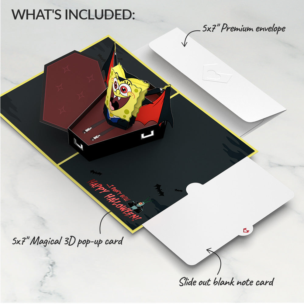 SpongeBob SquarePants Happy Halloween Pop-Up Card