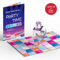 Robot Birthday Party Music and Lights Pop-Up Card
