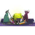 Toil and Trouble Halloween Cauldron Music and Lights Pop-Up Card