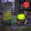 Toil and Trouble Halloween Cauldron Music and Lights Pop-Up Card