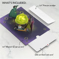 Toil and Trouble Halloween Cauldron Music and Lights Pop-Up Card