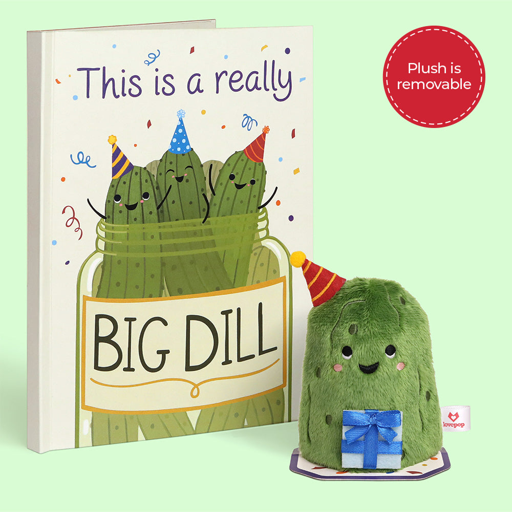 'Big Dill' Birthday Pickle Plushpop Card