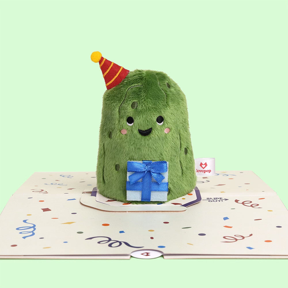 'Big Dill' Birthday Pickle Plushpop Card