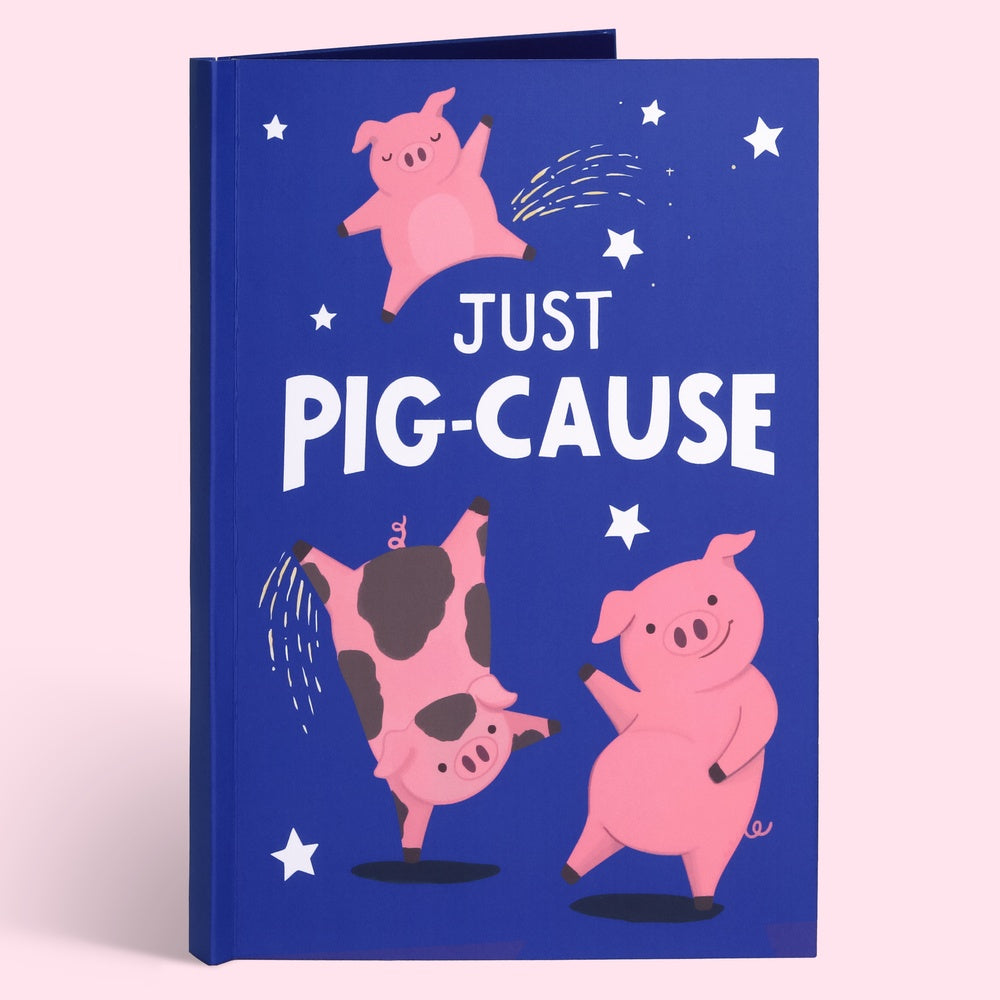 'Just Pig-Cause' Plushpop Card