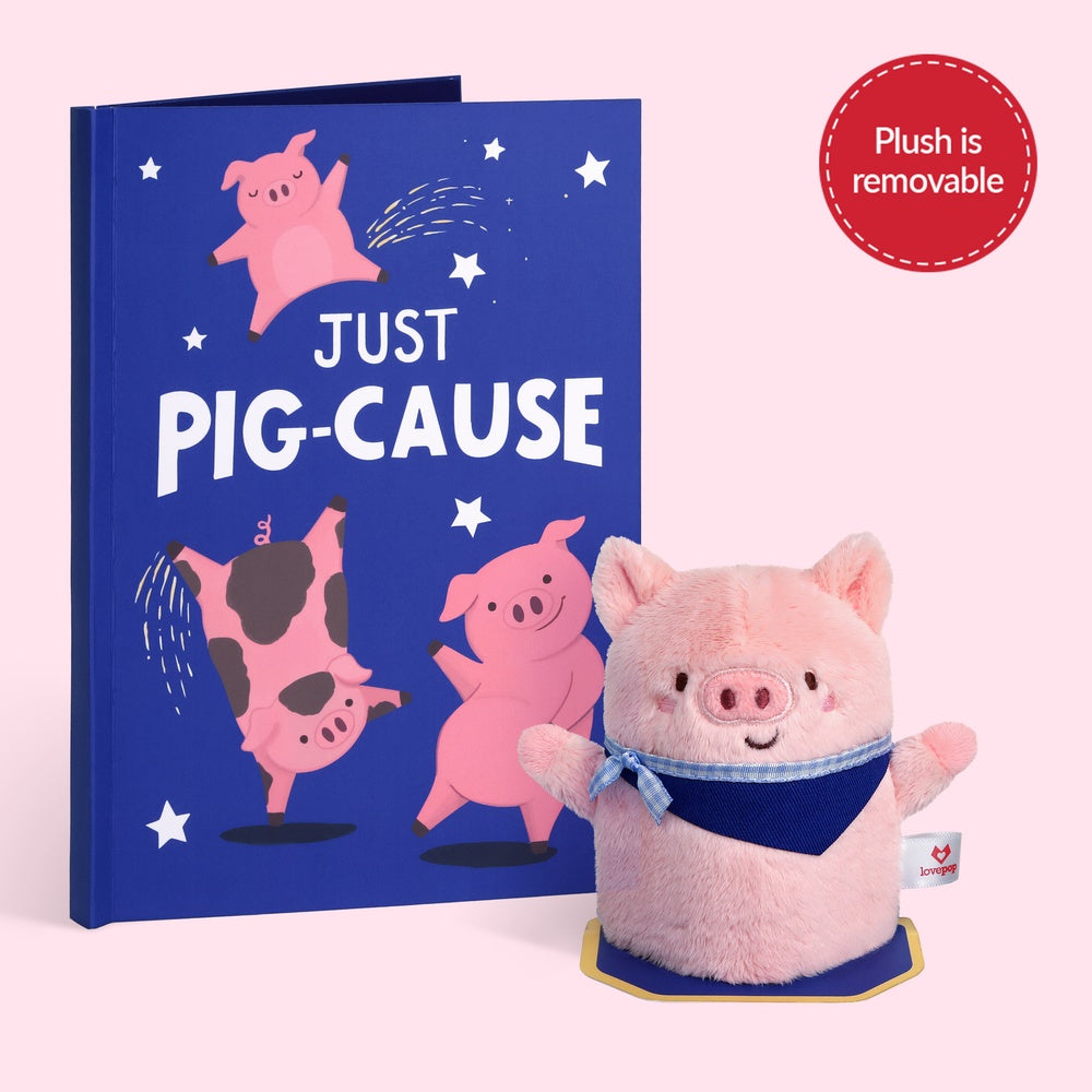 'Just Pig-Cause' Plushpop Card