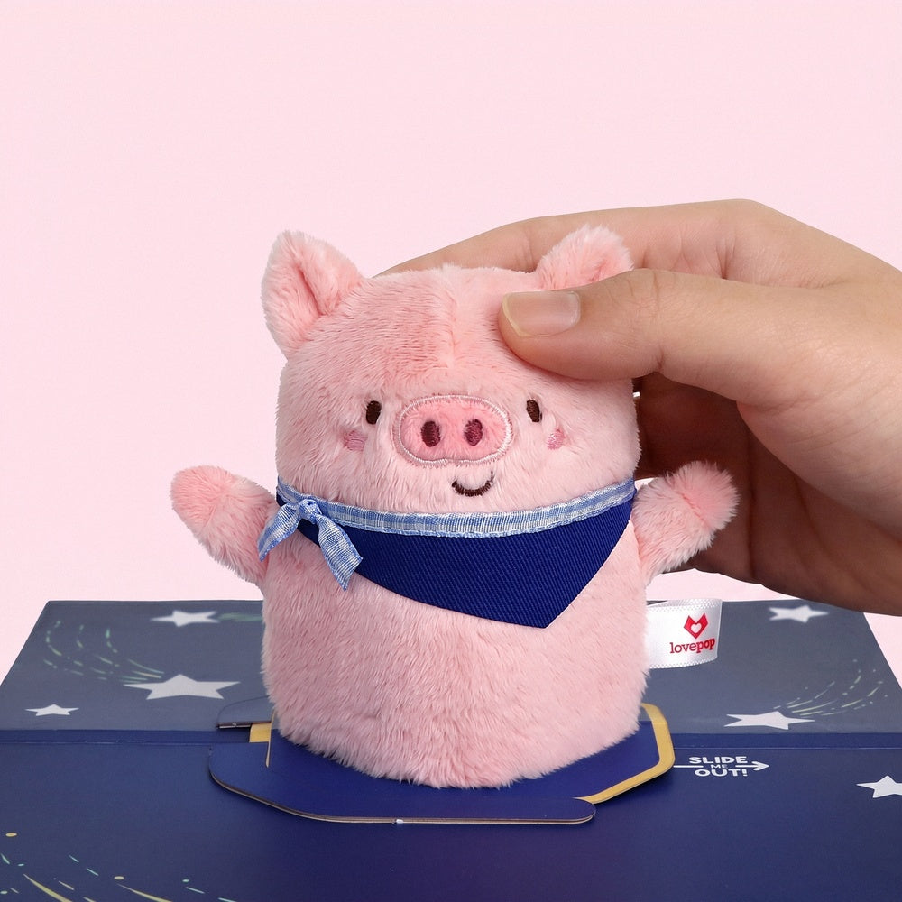 'Just Pig-Cause' Plushpop Card