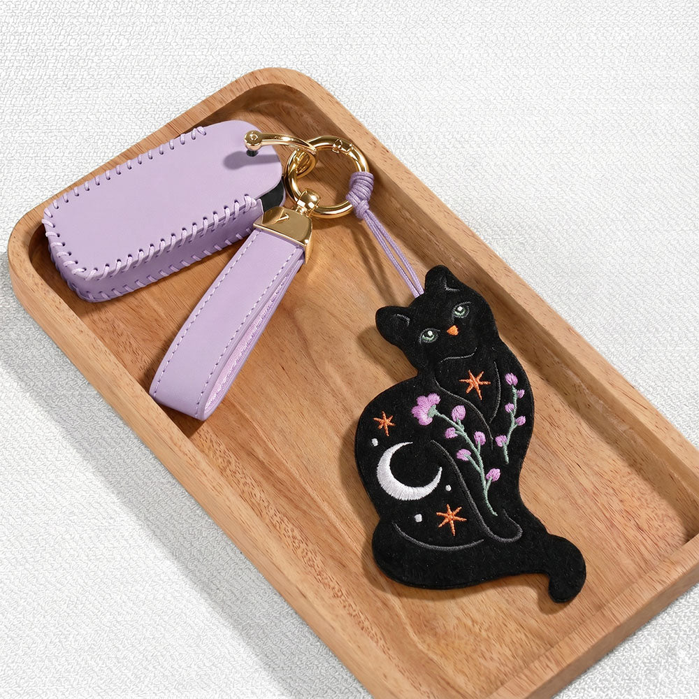 Mystic Black Cat HeartFelt Charm Card™