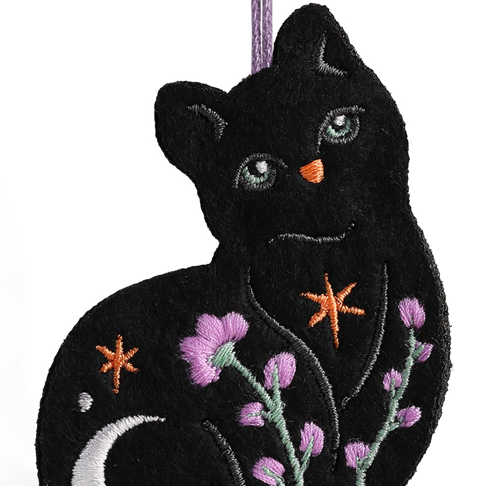 Mystic Black Cat HeartFelt Charm Card™