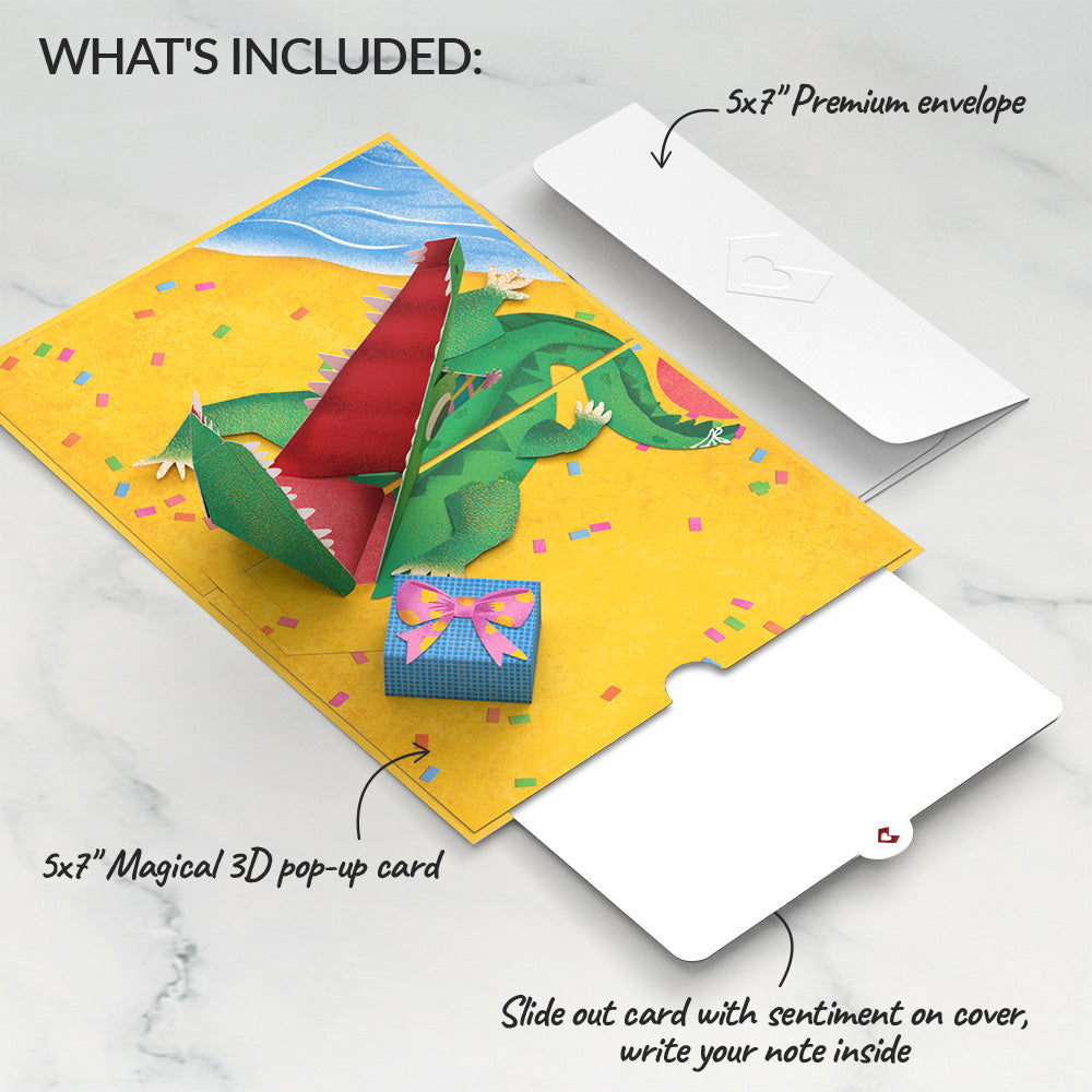 Snappy Birthday Alligator Pop-Up Card