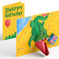 Snappy Birthday Alligator Pop-Up Card & Light-Up Bouquet Bundle