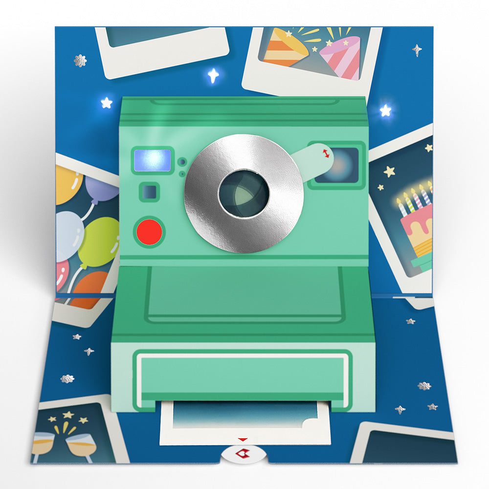 Oh Snap, It's Your Birthday Music and Lights Pop-Up Card