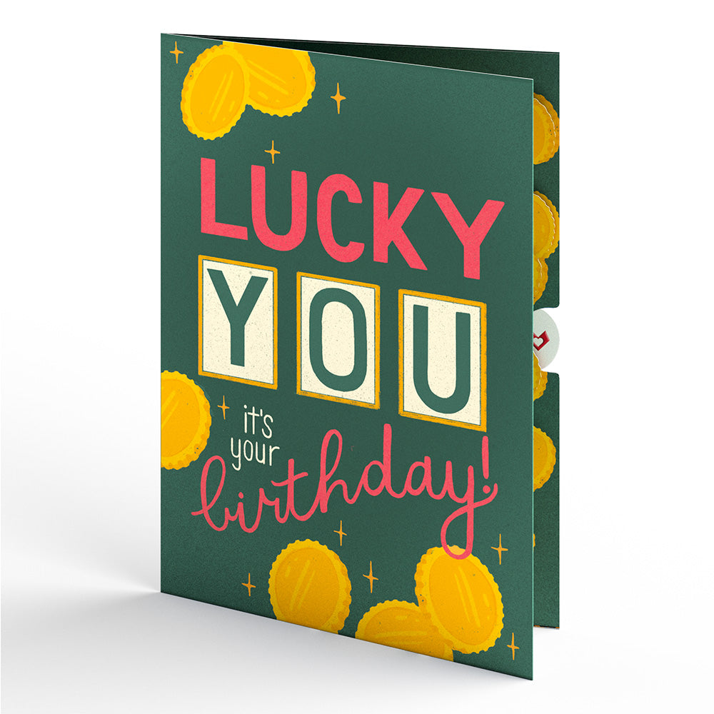 Big Win Birthday Music and Lights Pop-Up Card