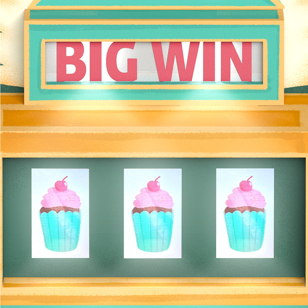 Big Win Birthday Music and Lights Pop-Up Card