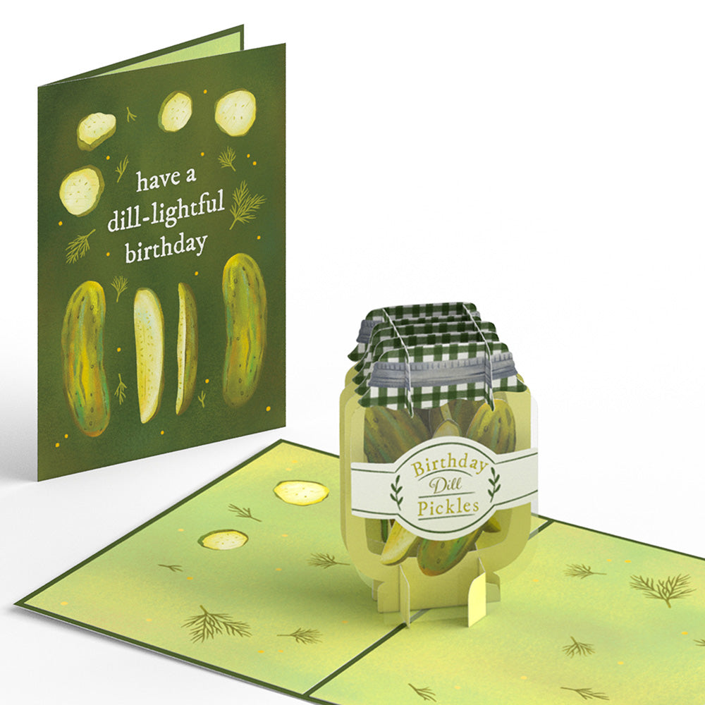 Dill-lightful Birthday Pickles Pop-Up Card