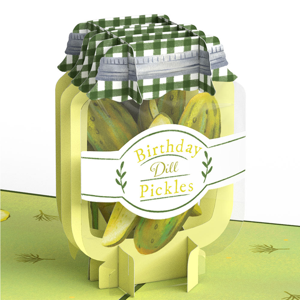 Dill-lightful Birthday Pickles Pop-Up Card