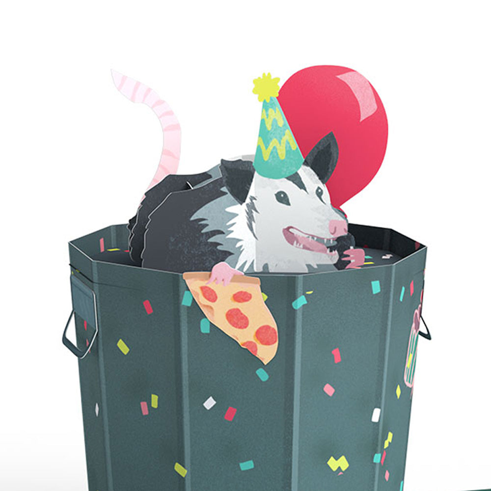 Awe-ssum Possum Birthday Pop-Up Card & Glitter Bouquet Bundle