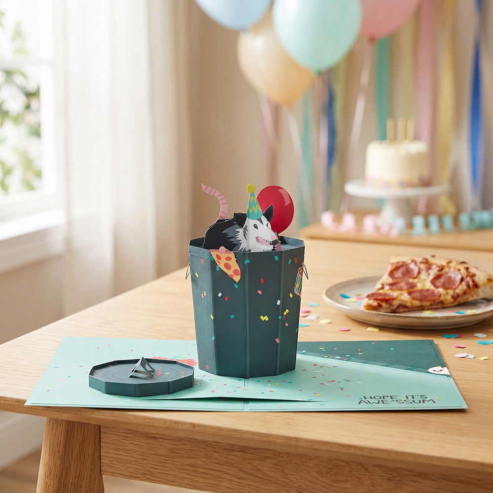 Awe-ssum Possum Birthday Pop-Up Card