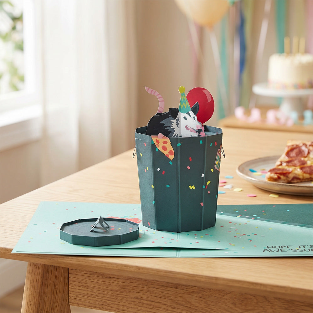 Awe-ssum Possum Birthday Pop-Up Card