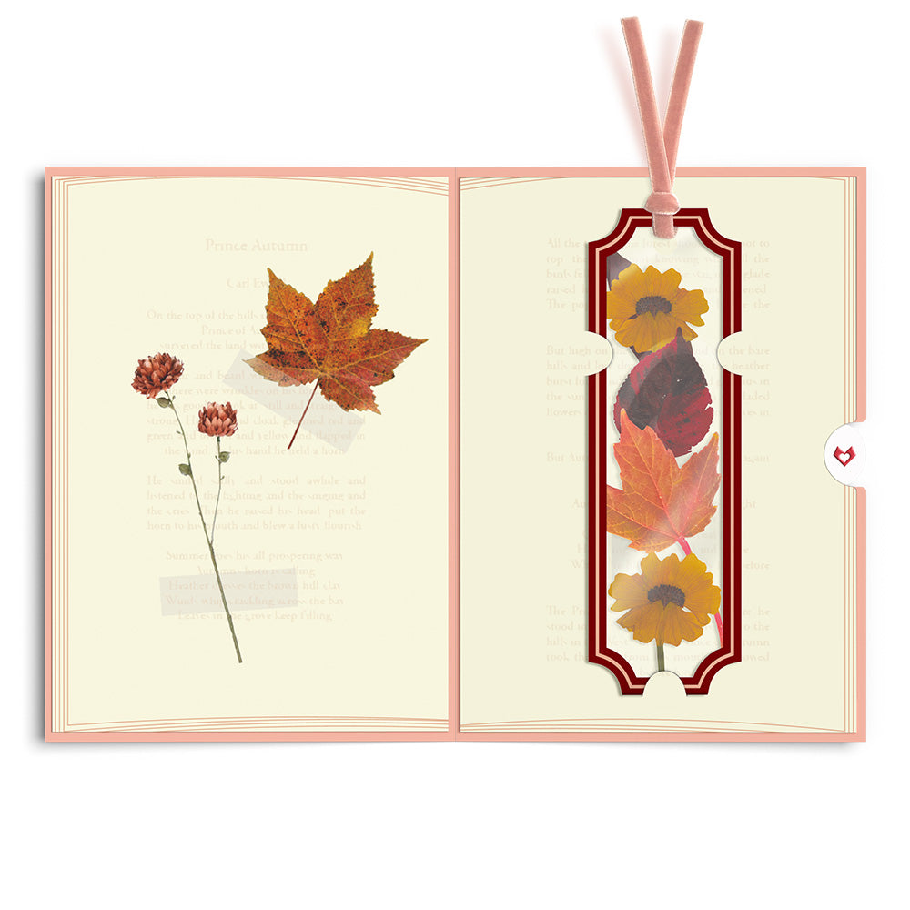 Cozy Fall Petal Pressed™ Bookmark Card