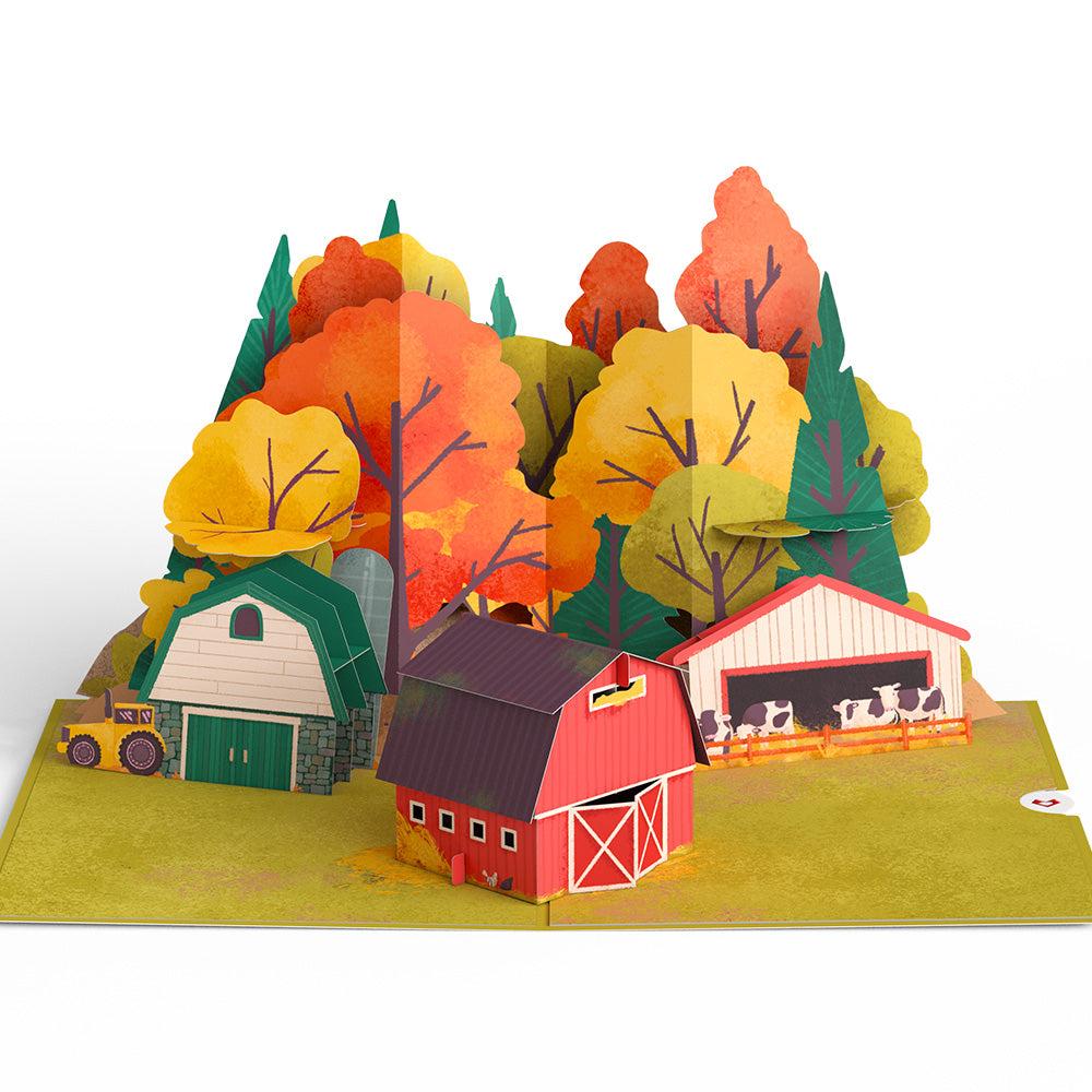 Fall Rustic Farm Pop-Up Card