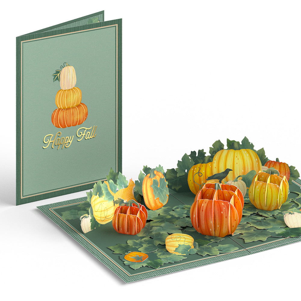 Happy Fall Pumpkin Patch Pop-Up Card
