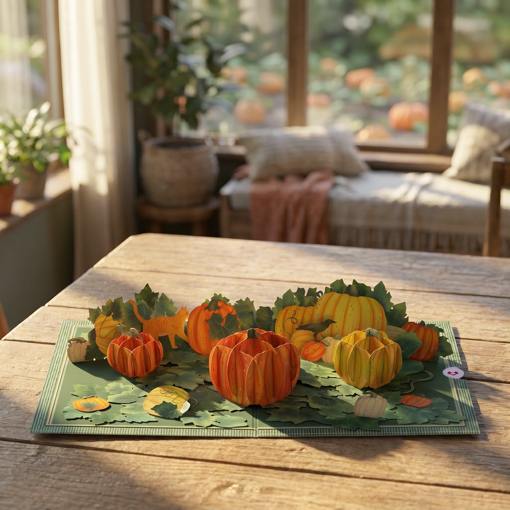 Happy Fall Pumpkin Patch Pop-Up Card