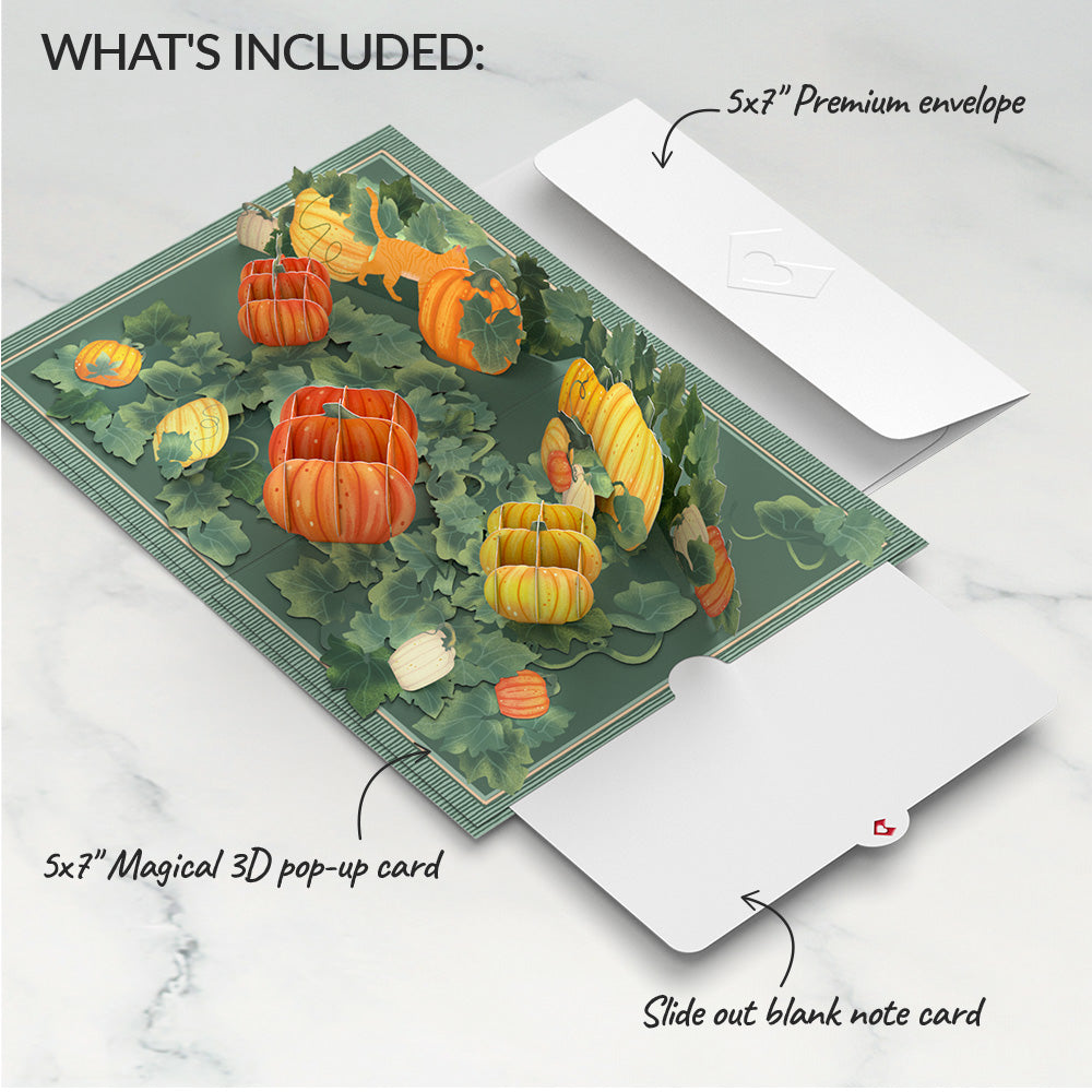Happy Fall Pumpkin Patch Pop-Up Card