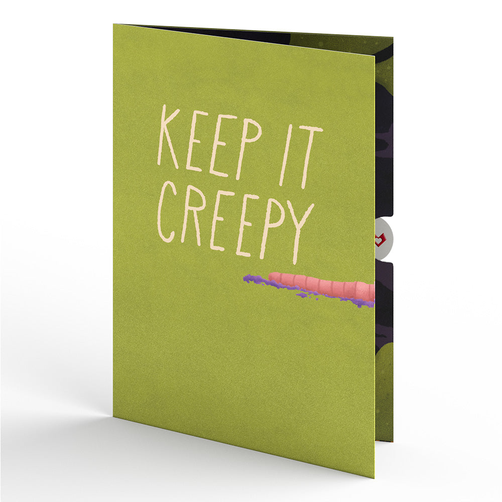 Keep it Creepy Halloween Skull Music and Light Pop-Up Card