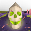 Keep it Creepy Halloween Skull Music and Light Pop-Up Card