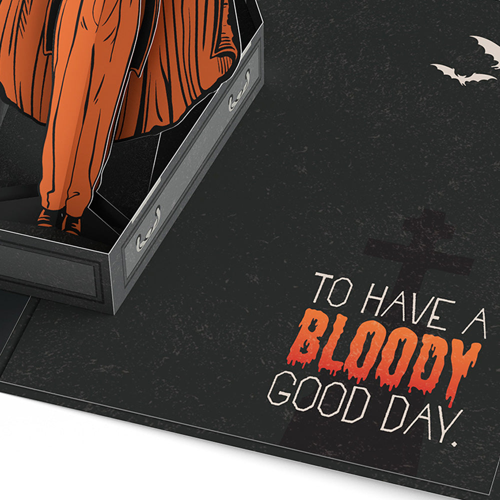 Universal Monsters Dracula Bloody Good Day Pop-Up Card