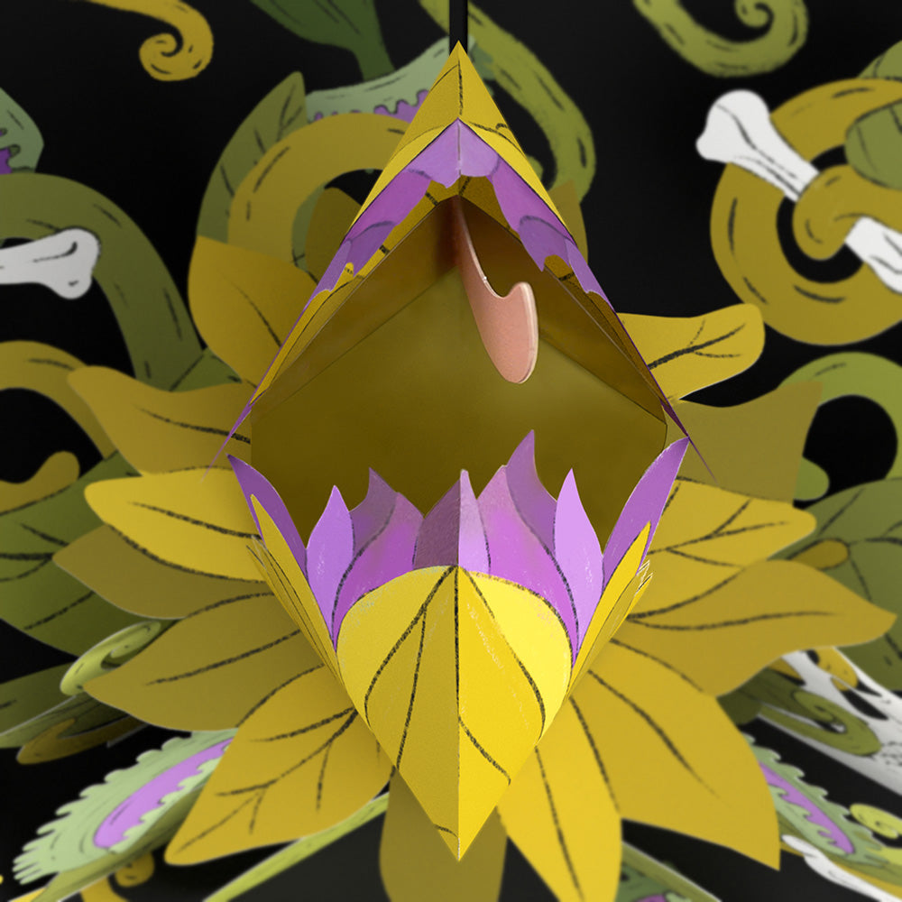 Creepiest Greetings Halloween Venus Flytrap Pop-Up Card